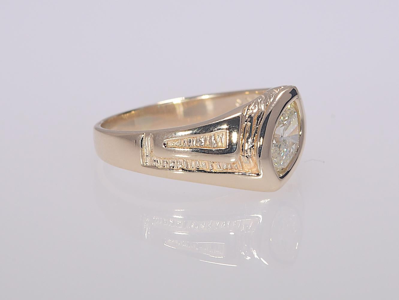 mens marquise diamond ring