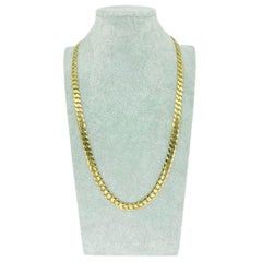 Men’s 8.2mm 14k Gold Cuban Curb Link Chain 24 Inch
