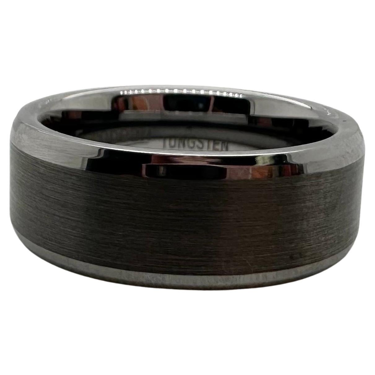 Mens 8mm wedding band size 8 tungsten triton ring