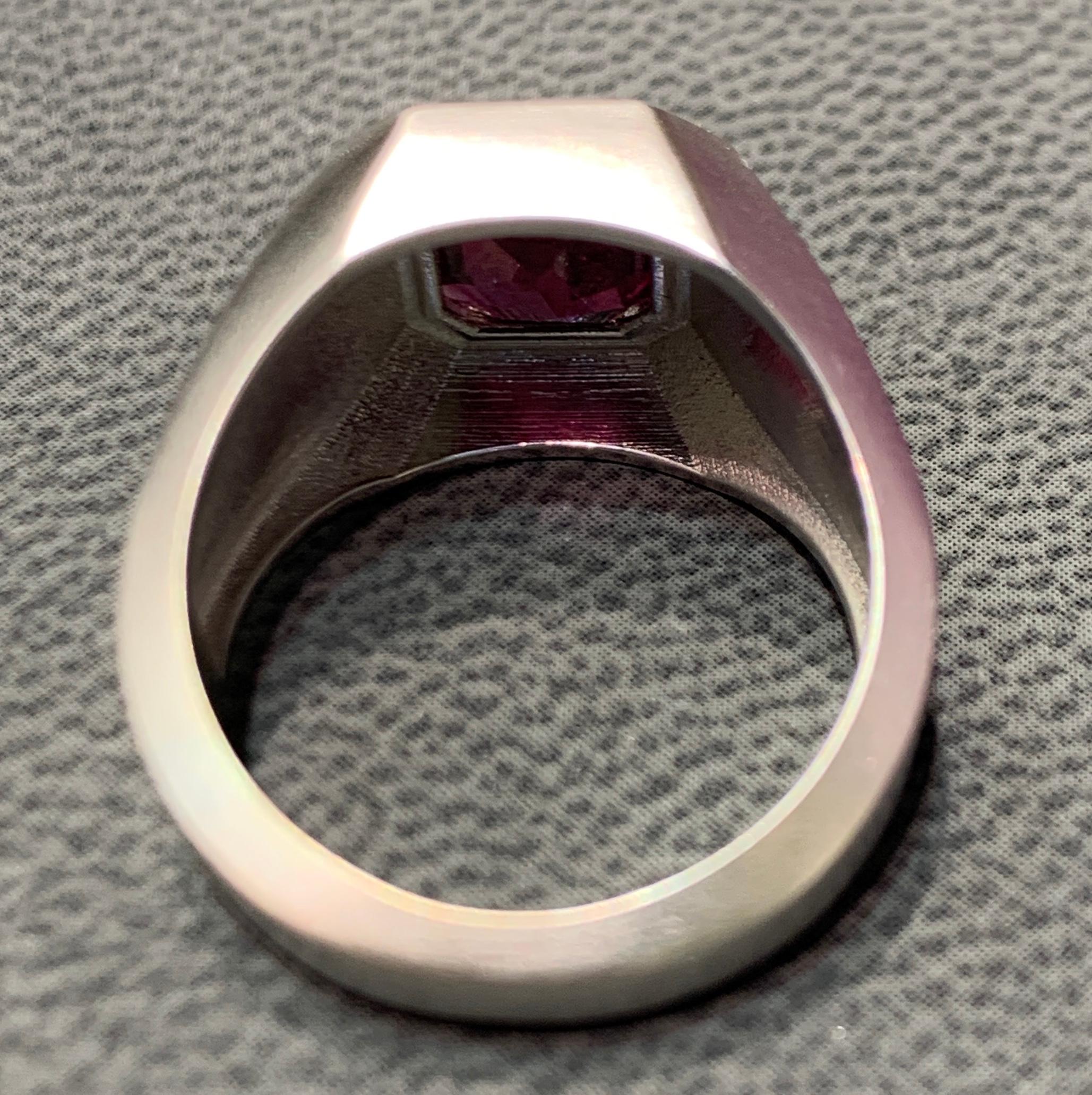 Men's AGL Certified Ruby Ring For Sale 1