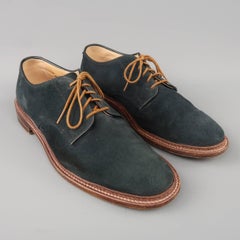 Men's ALDEN X UNION MADE Size 9 Navy Suede Lace Up Derbys
