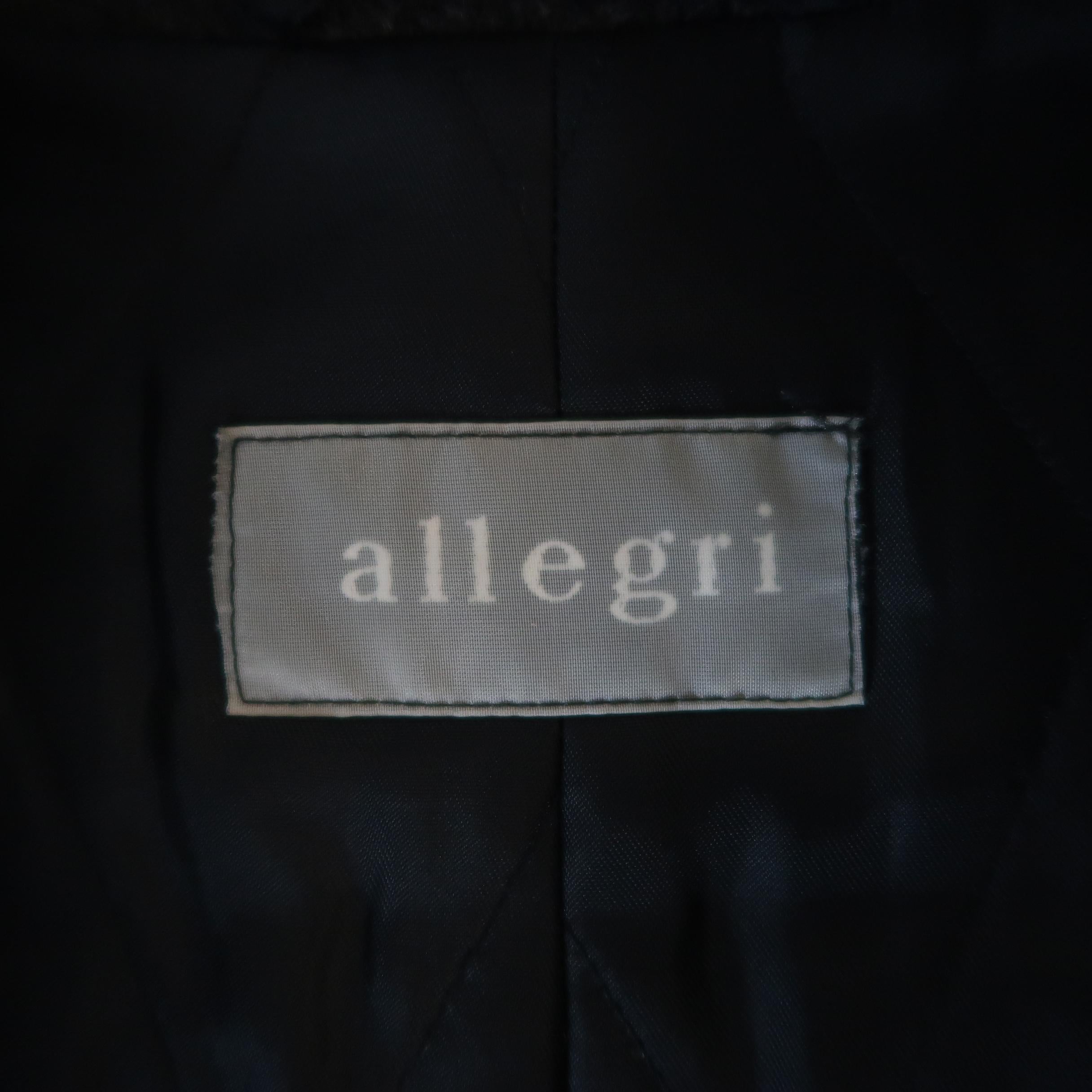 Men's ALLEGRI 38 Charcoal Heather Wool / Cashmere Car Coat 3