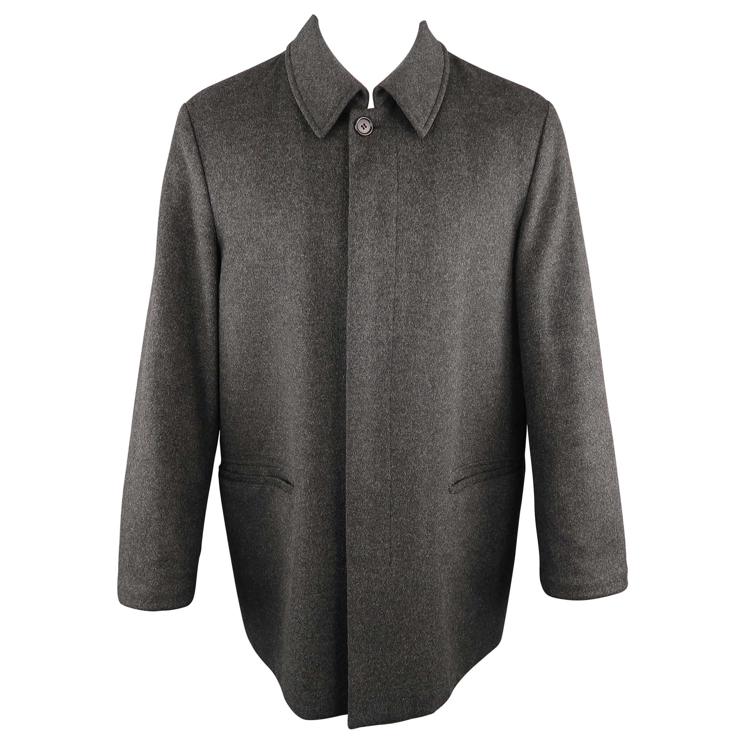 Men's ALLEGRI 38 Charcoal Heather Wool / Cashmere Car Coat