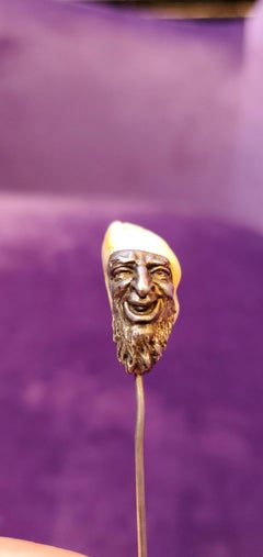 Men's Antique Natural Pearl Stickpin