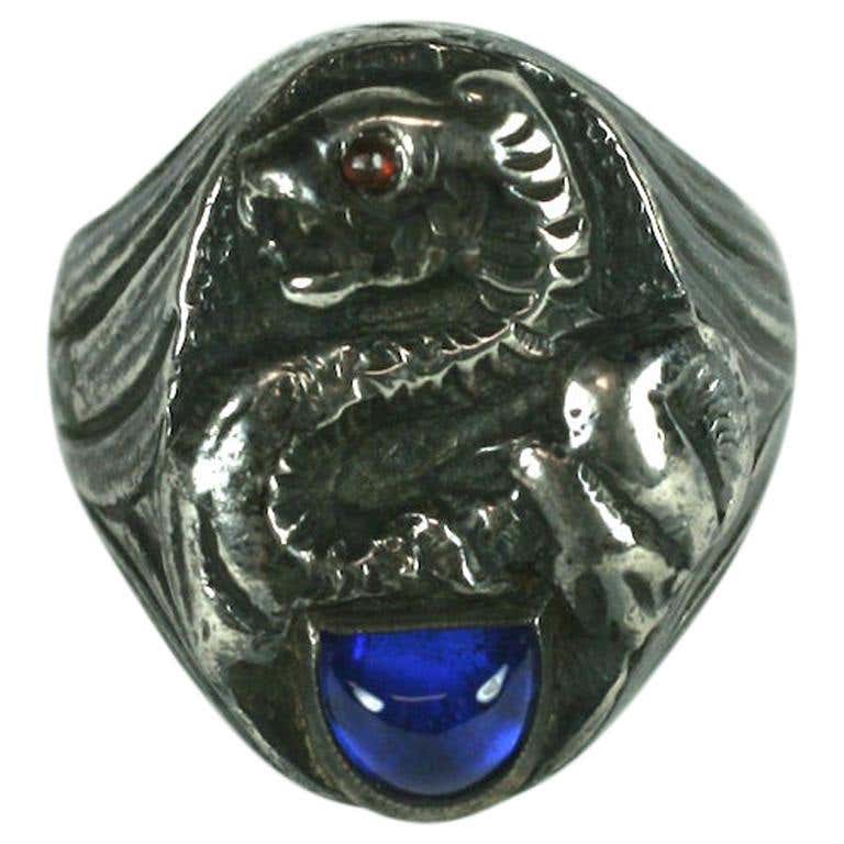 Vintage Sterling Signet Ring Owned and Worn by Hollywood Icon George ...