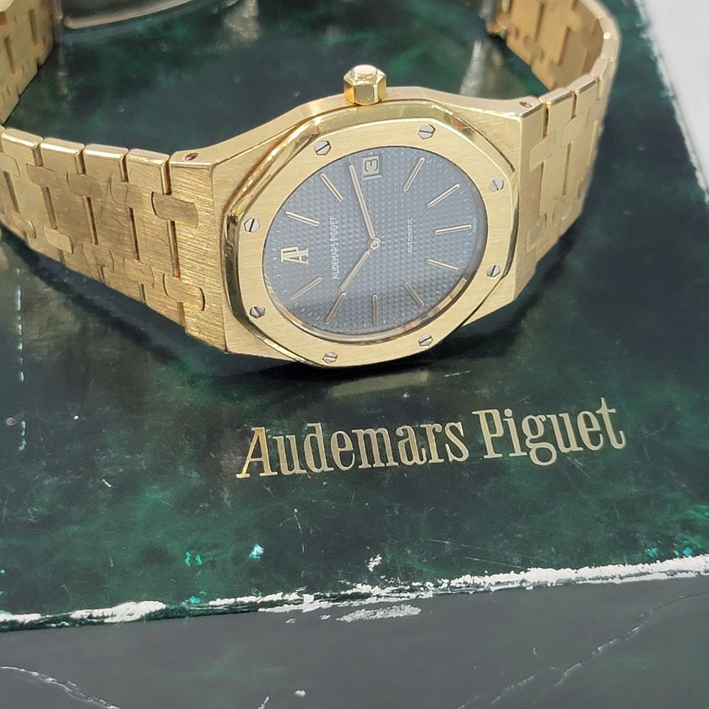 Mens Audemars Piguet Royal Oak 18k Gold 5402BA 39mm Automatic w Box 1990s OM103 7