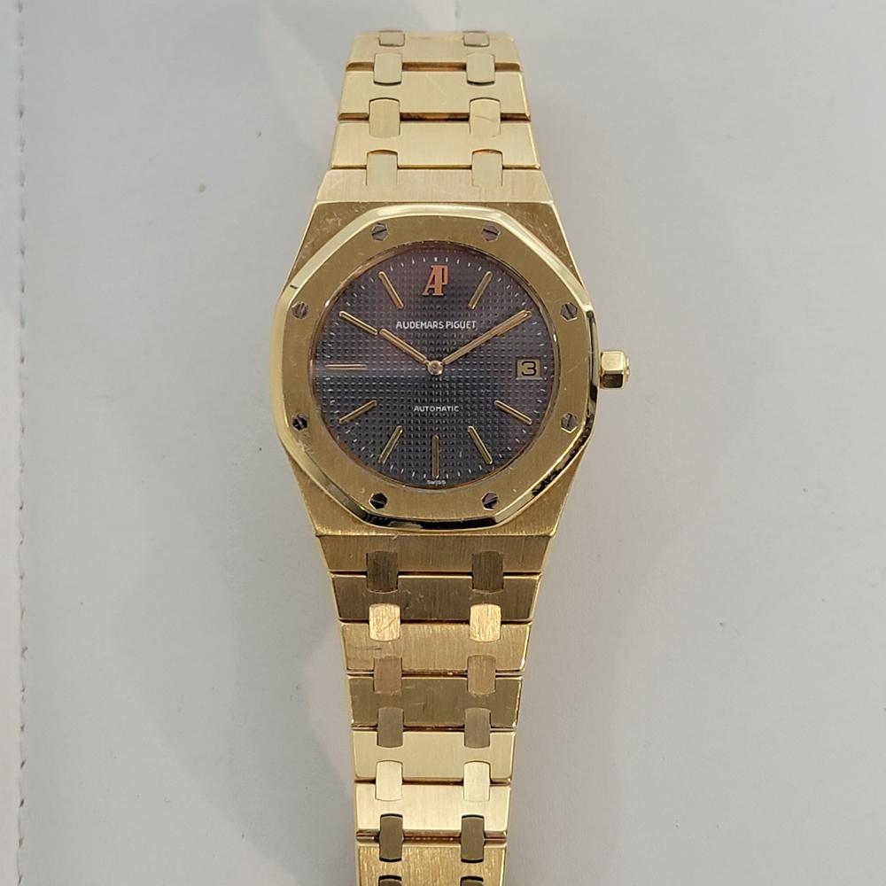 Men's Mens Audemars Piguet Royal Oak 18k Gold 5402BA 39mm Automatic w Box 1990s OM103