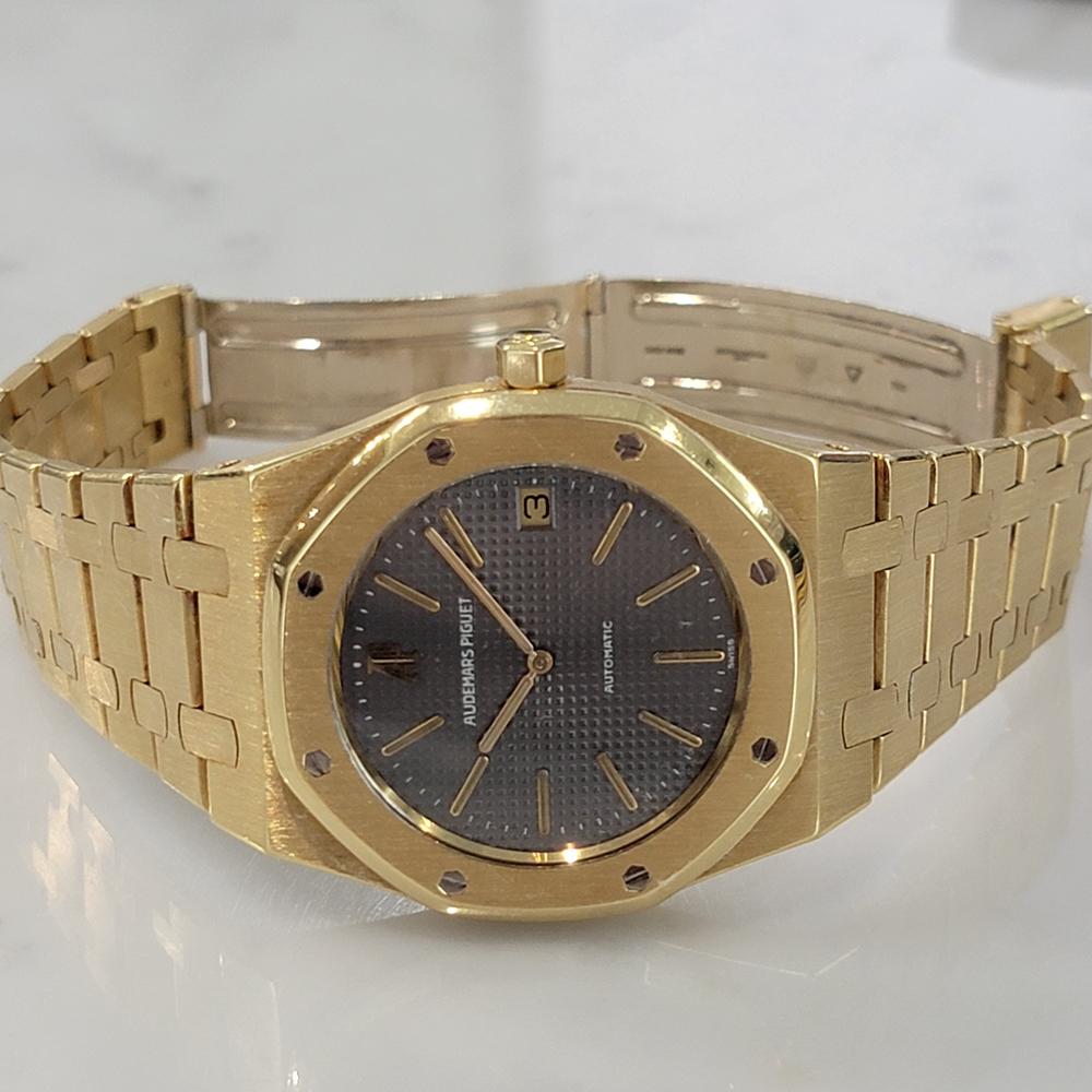 Mens Audemars Piguet Royal Oak 18k Gold 5402BA 39mm Automatic w Box 1990s OM103 2