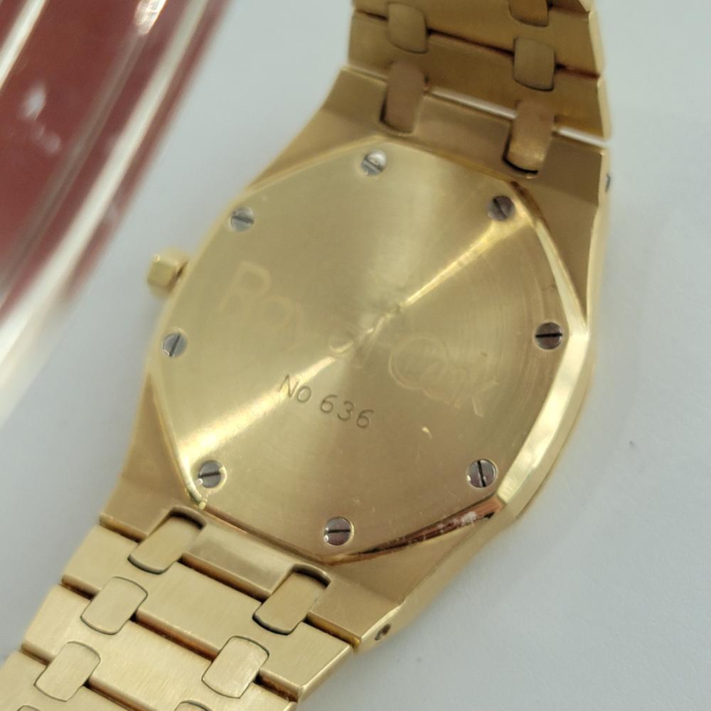 Mens Audemars Piguet Royal Oak 18k Gold 5402BA 39mm Automatic w Box 1990s OM103 5
