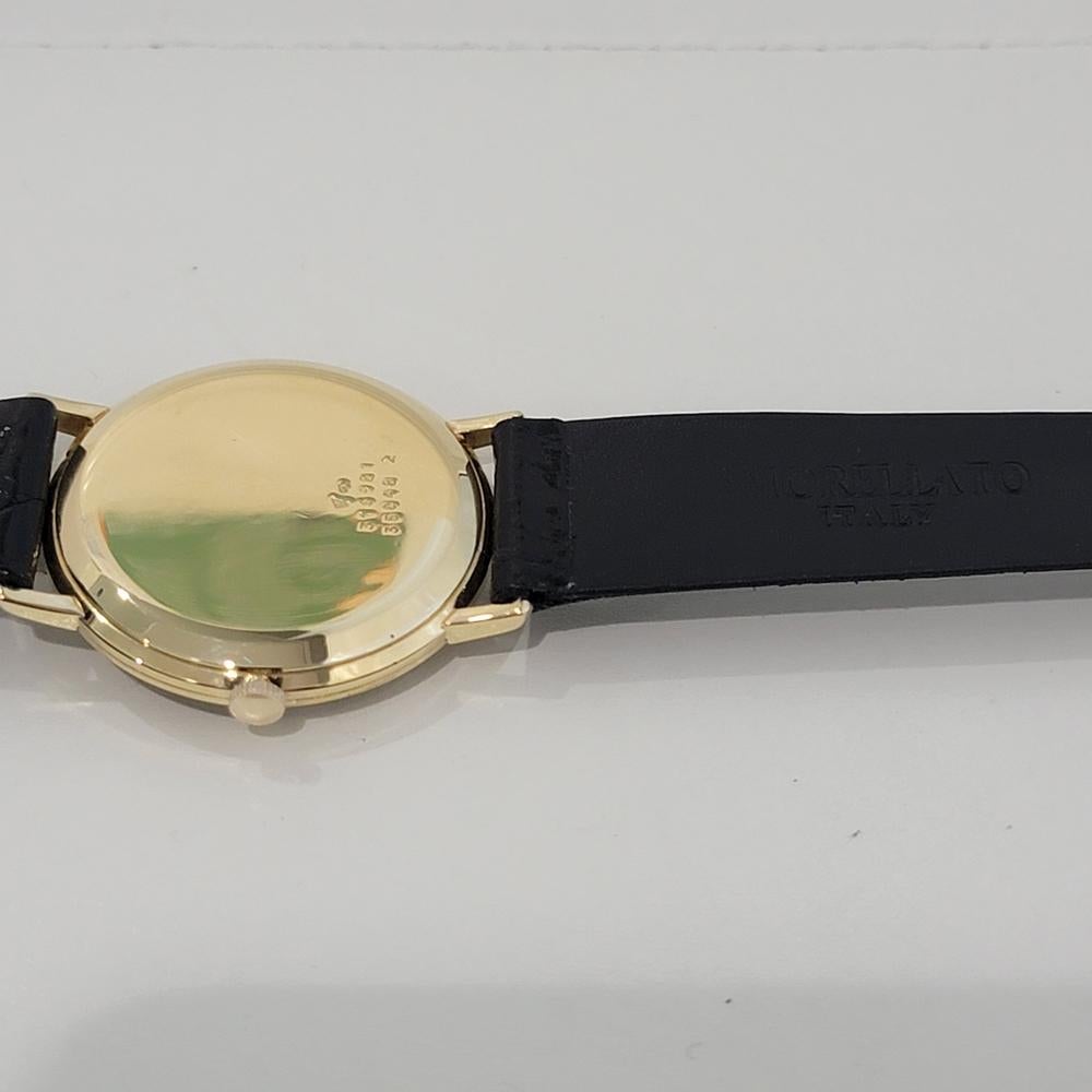 Herren Baume Mercier Baumatic 18k Solid Gold Datum Automatik 1970er Jahre Vintage RA436 7