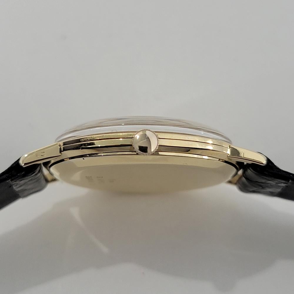 Herren Baume Mercier Baumatic 18k Solid Gold Datum Automatik 1970er Jahre Vintage RA436 6