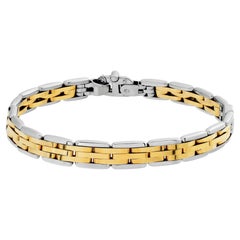 Herrenarmband in 18k Weiß und Gelb Entworfen von Fulkro