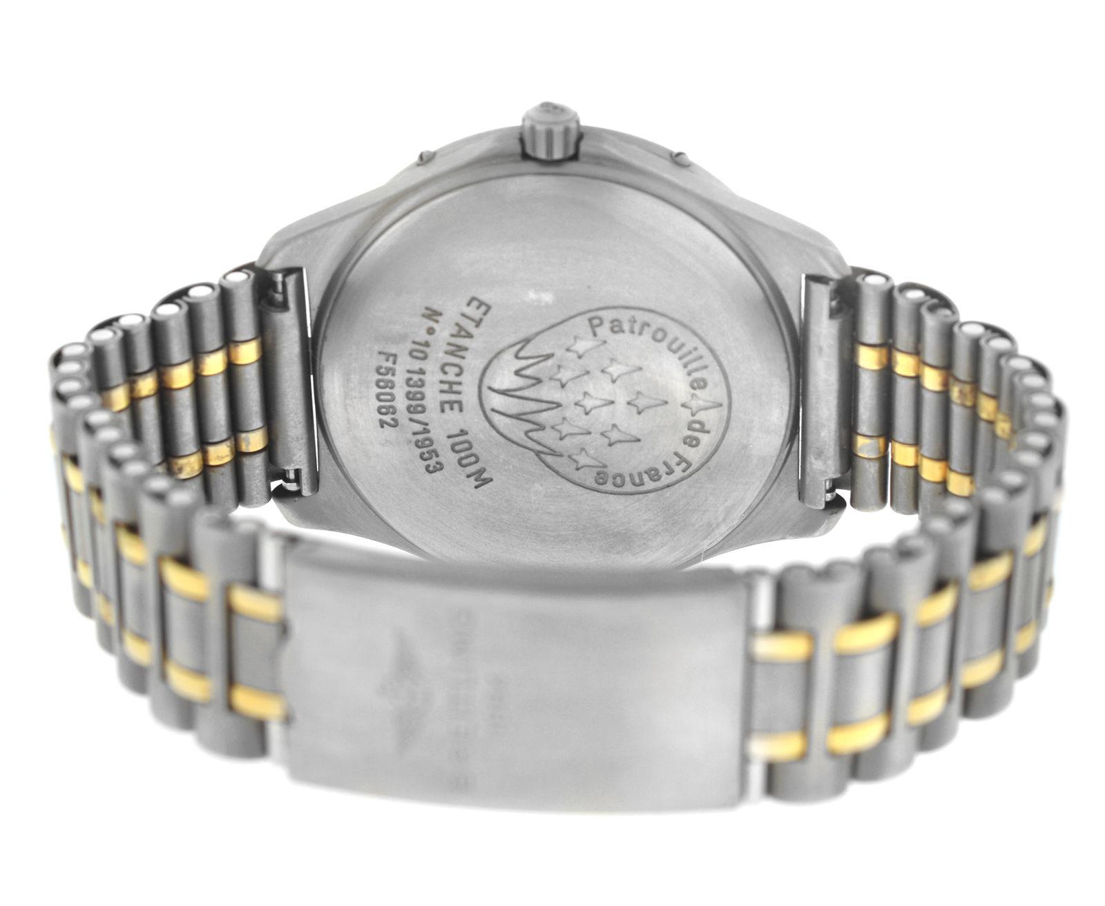 Breitling Aerospace Patrouille de France Herren-Uhr aus Titan mit Goldquarz 2