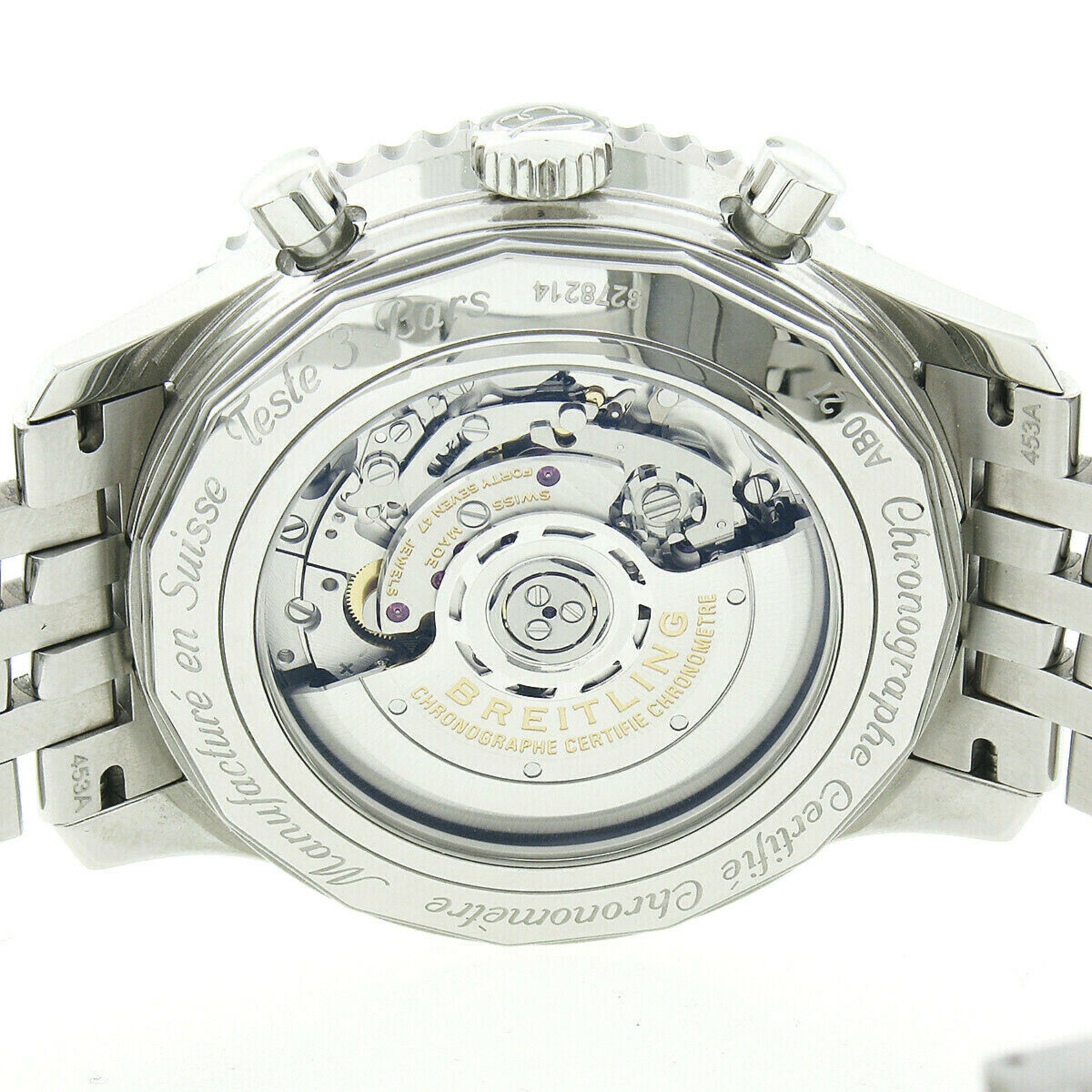 Men's Breitling Navitimer 1 B01 Aurora Blue Automatic Chronograph Watch AB0127 7