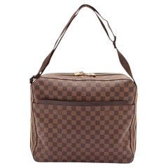Men's brown Damier Ebene coated canvas Louis Vuitton Dorsoduro messenger bag