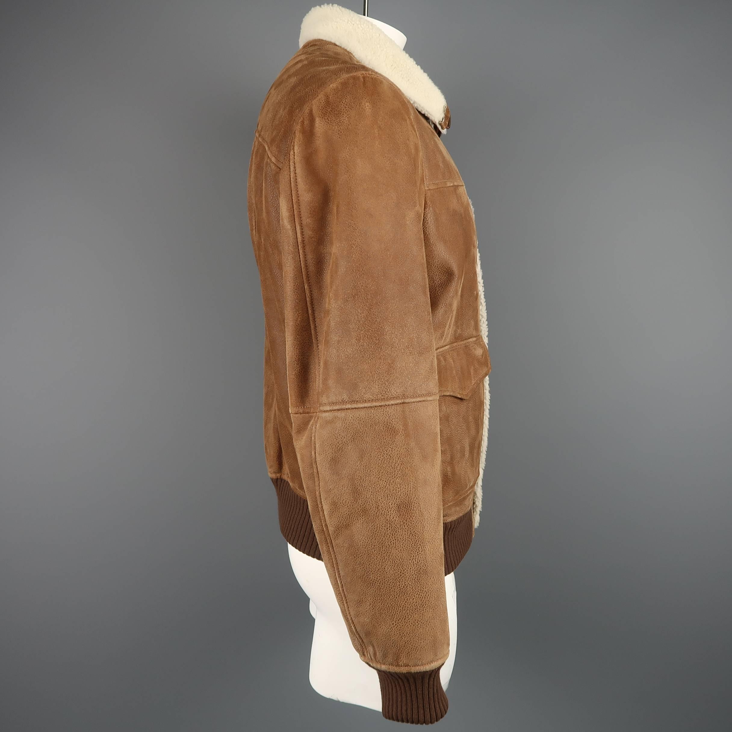 brunello cucinelli shearling coat