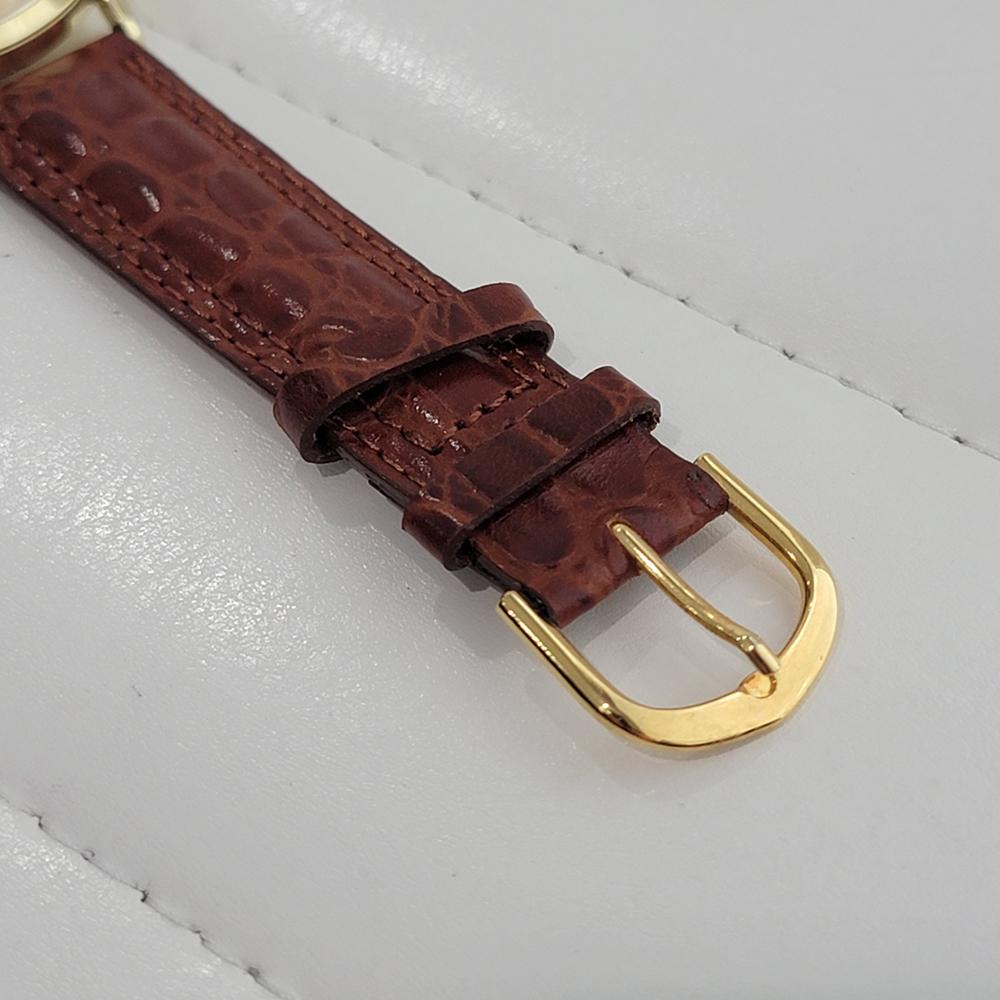 Mens Bucherer 18k Solid Gold Date Automatic Dress Watch 1970s Vintage RA452 4