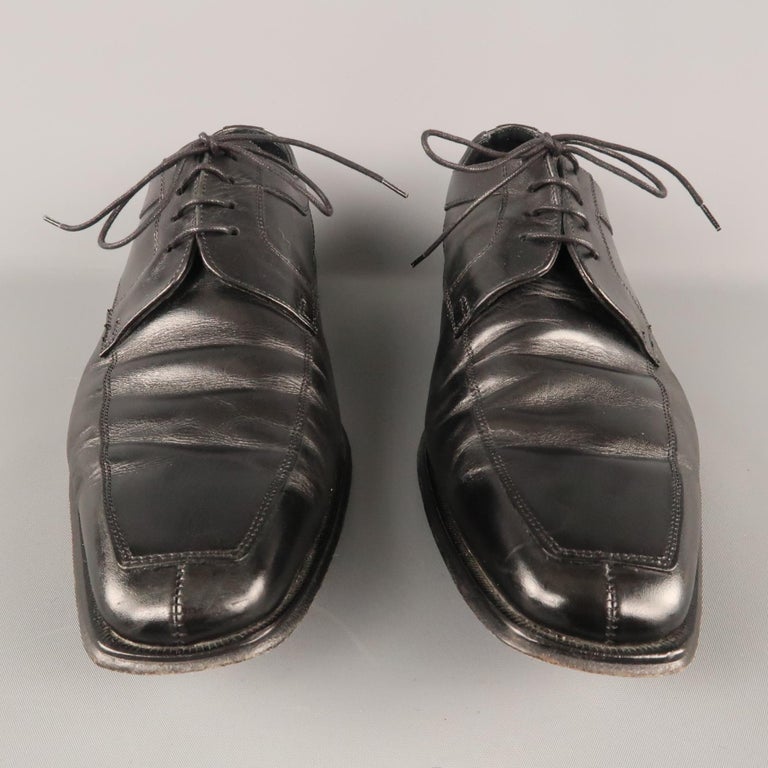 Men's CANALI Size 13 Black Leather Lace Up Shoes For Sale at 1stDibs ...