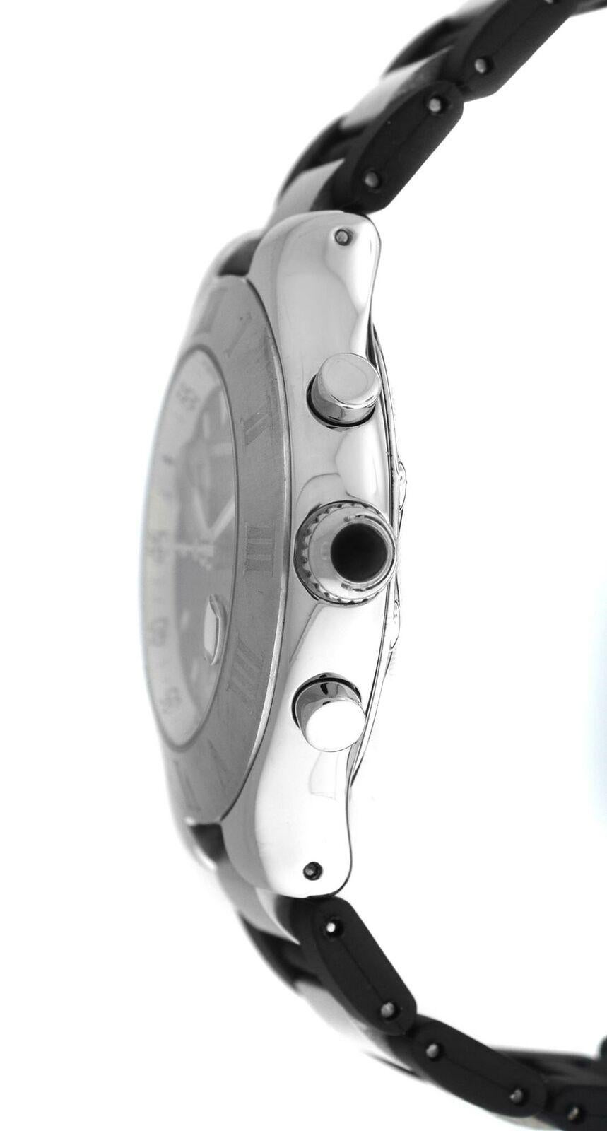 Men's Cartier 2424 Chronoscaph Steel Date Quartz Chronograph Watch For Sale 2