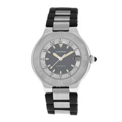 Men
s Cartier 2427 Autoscaph Stainless Steel Date Automatic Watch