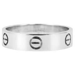 Men’s Cartier Love Classic Model 18K White Gold Wedding Band Ring
