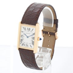 Mens Cartier Tank Solo Stainless Steel & Yellow Gold Watch 3167 W5200004