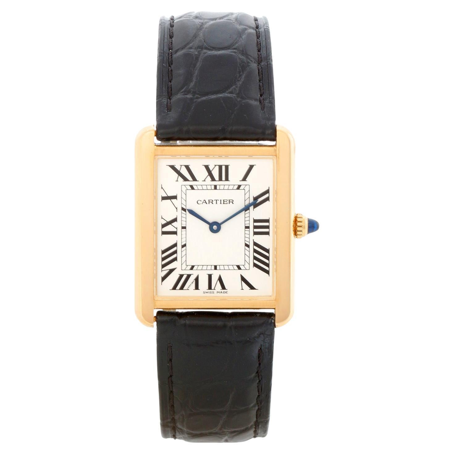 Reloj Cartier Tank Solo para caballero de acero y oro amarillo 3167 W5200004