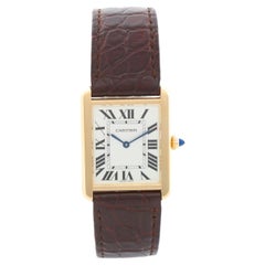 Mens Cartier Tank Solo Stainless Steel & Yellow Gold Watch 3167 W5200004