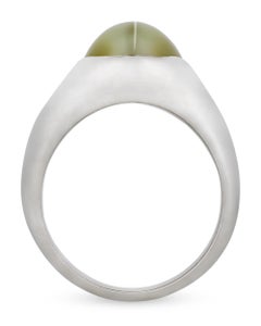 Men's Cat's Eye Chrysoberyl Ring, 6 Carat