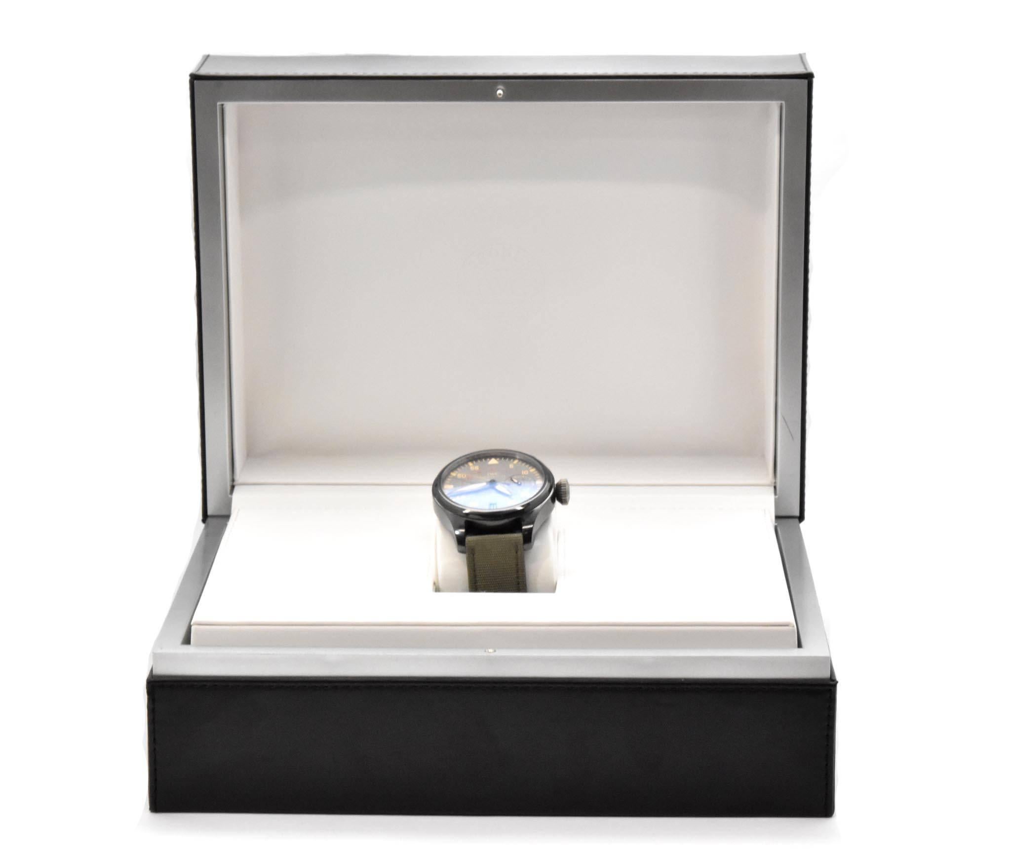 IWC Schaffhausen Titanium Ceramic Big Pilot Top Gun Wristwatch Ref 5019.02 4