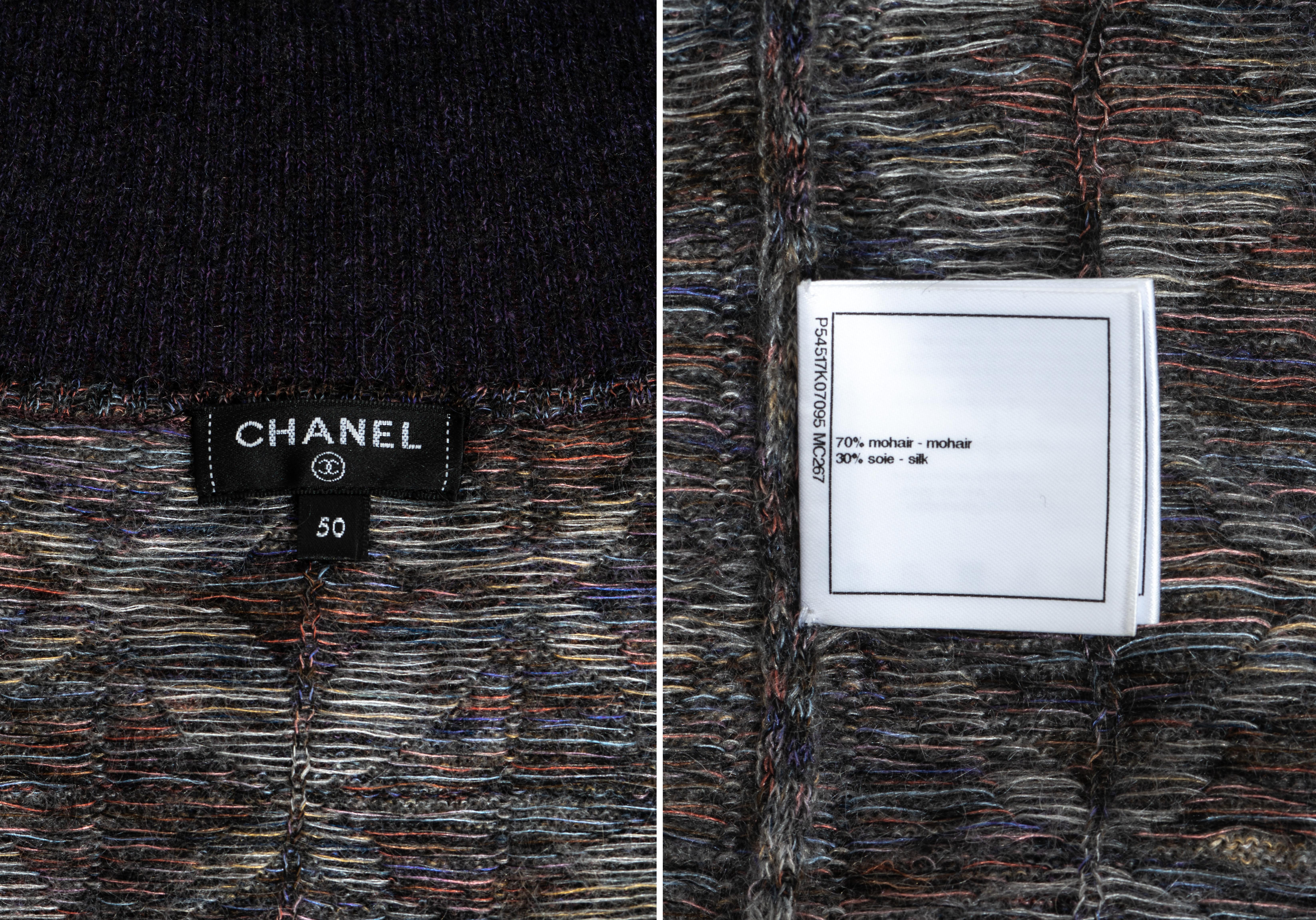 Men's Chanel multicoloured mohair and silk knitted turtle neck sweater, pf 2016 1