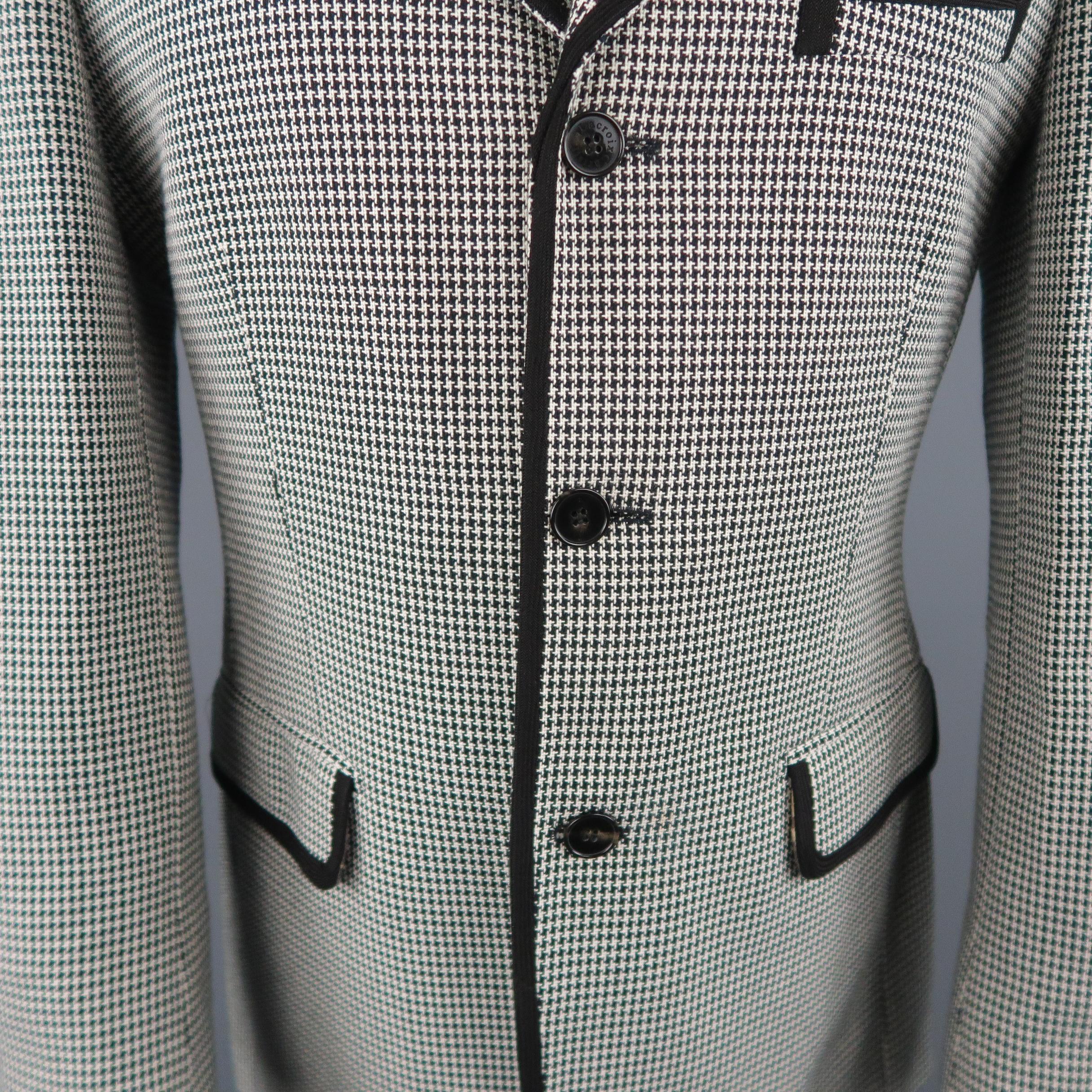 black and white houndstooth sport coat