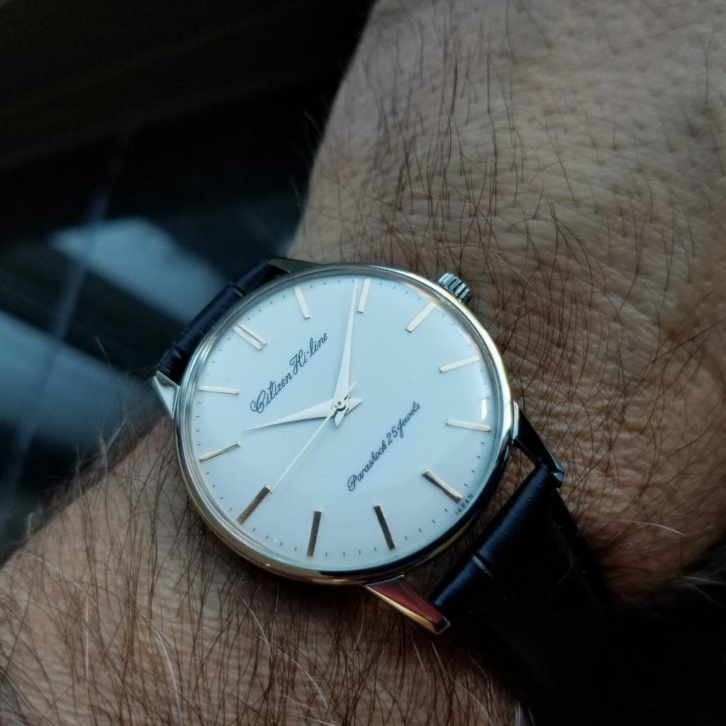 Mens Citizens Hi-Line Star Parashock 25J Manual Wind 1960s Vintage EE27 2