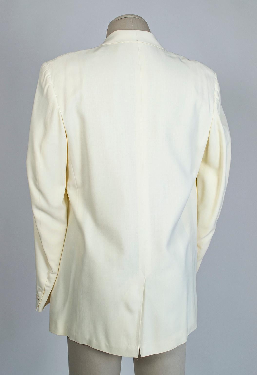 white shawl collar dinner jacket