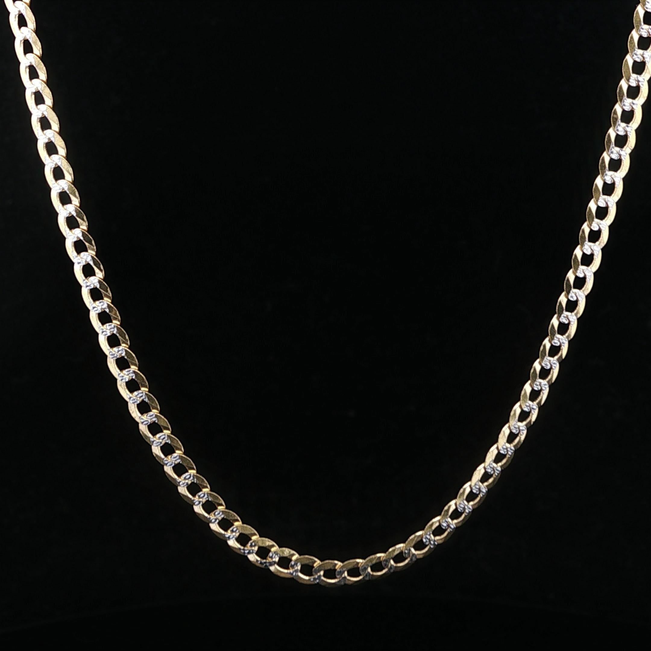 Men's Classic 14k Two Tone Gold 3.1mm 20