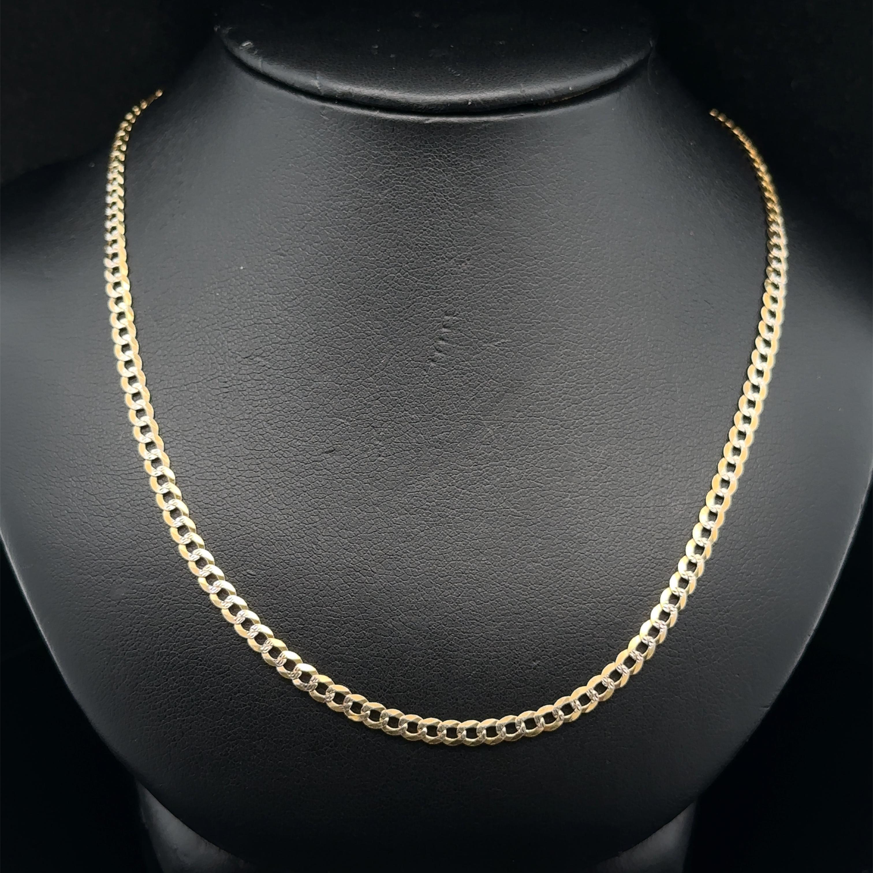 Men's Classic 14k Two Tone Gold 3.1mm 20