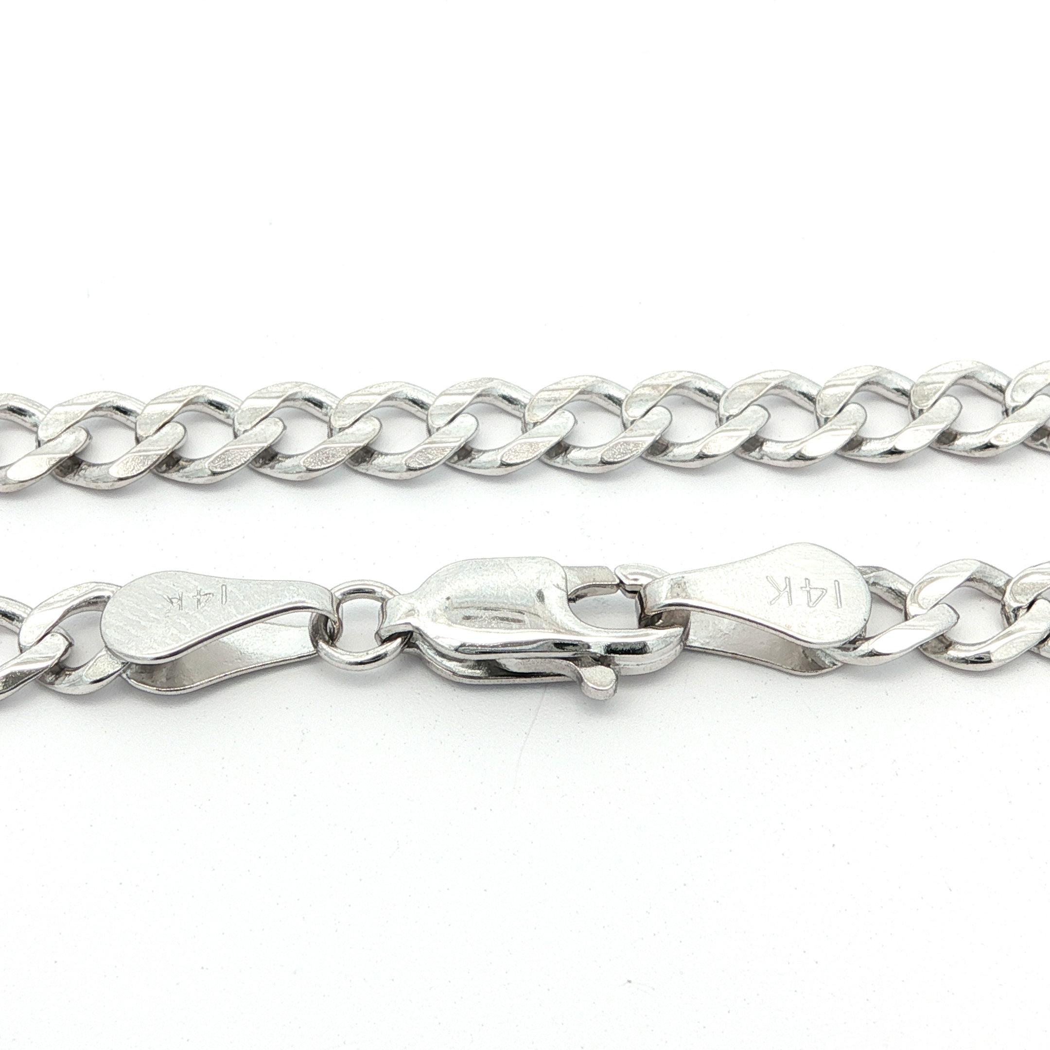 Men's Classic 14k White Gold 4.1mm 24