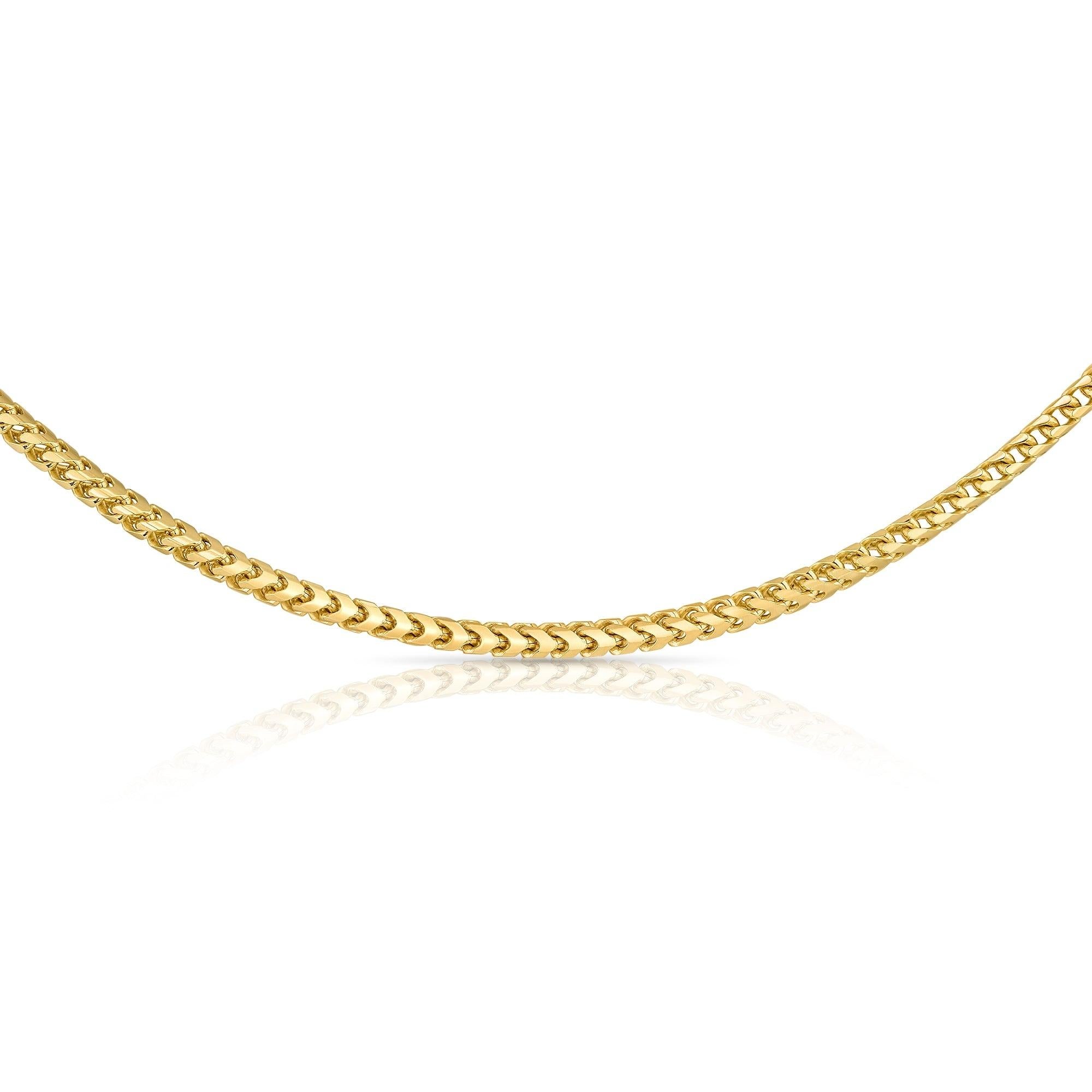 Collier classique pour homme en or jaune massif 14K pour lui par Shlomit Rogel

Un collier élégant qui a de la présence ! 
Simple et intemporel, ce collier fait partie de la collection Homme de Rogel's. Il est fabriqué en or jaune massif 14k.