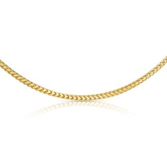 Men's Classic Solid 14K Yellow Gold Chain Necklace for Him by Shlomit Rogel
