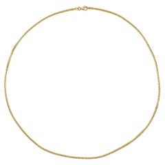 Men's Classic, Solid 14K Yellow Gold Necklace for Him by Shlomit Rogel