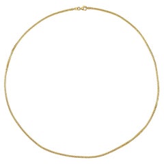 Men's Classic Solid 14K Yellow Gold Chain Necklace for Him by Shlomit Rogel