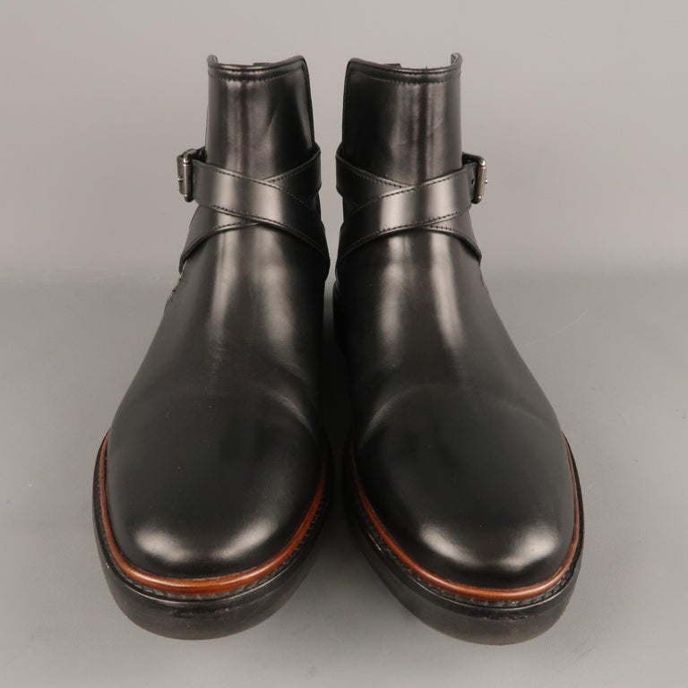 black ankle boots size 11