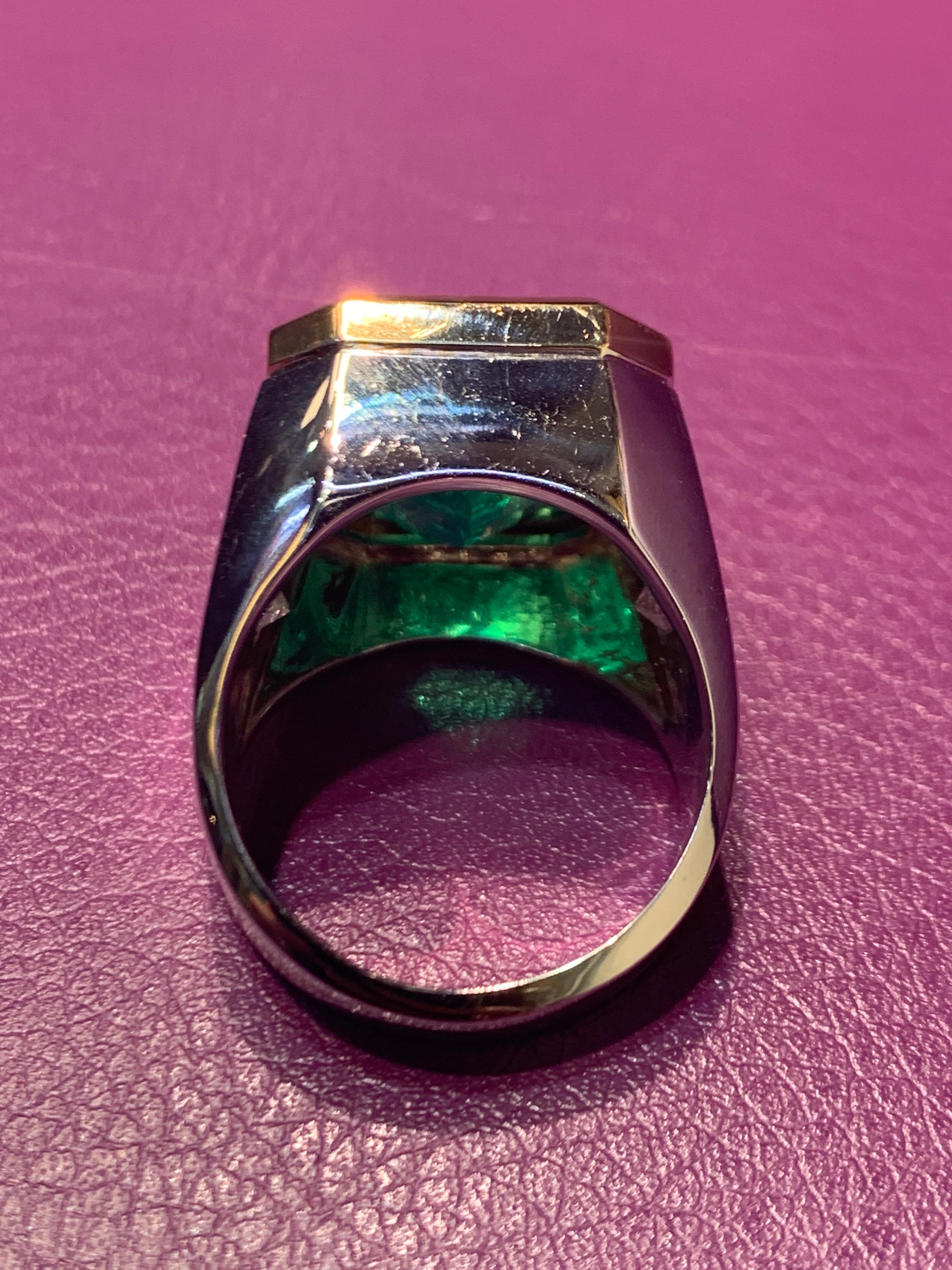 Men's Colombian Emerald Ring 1