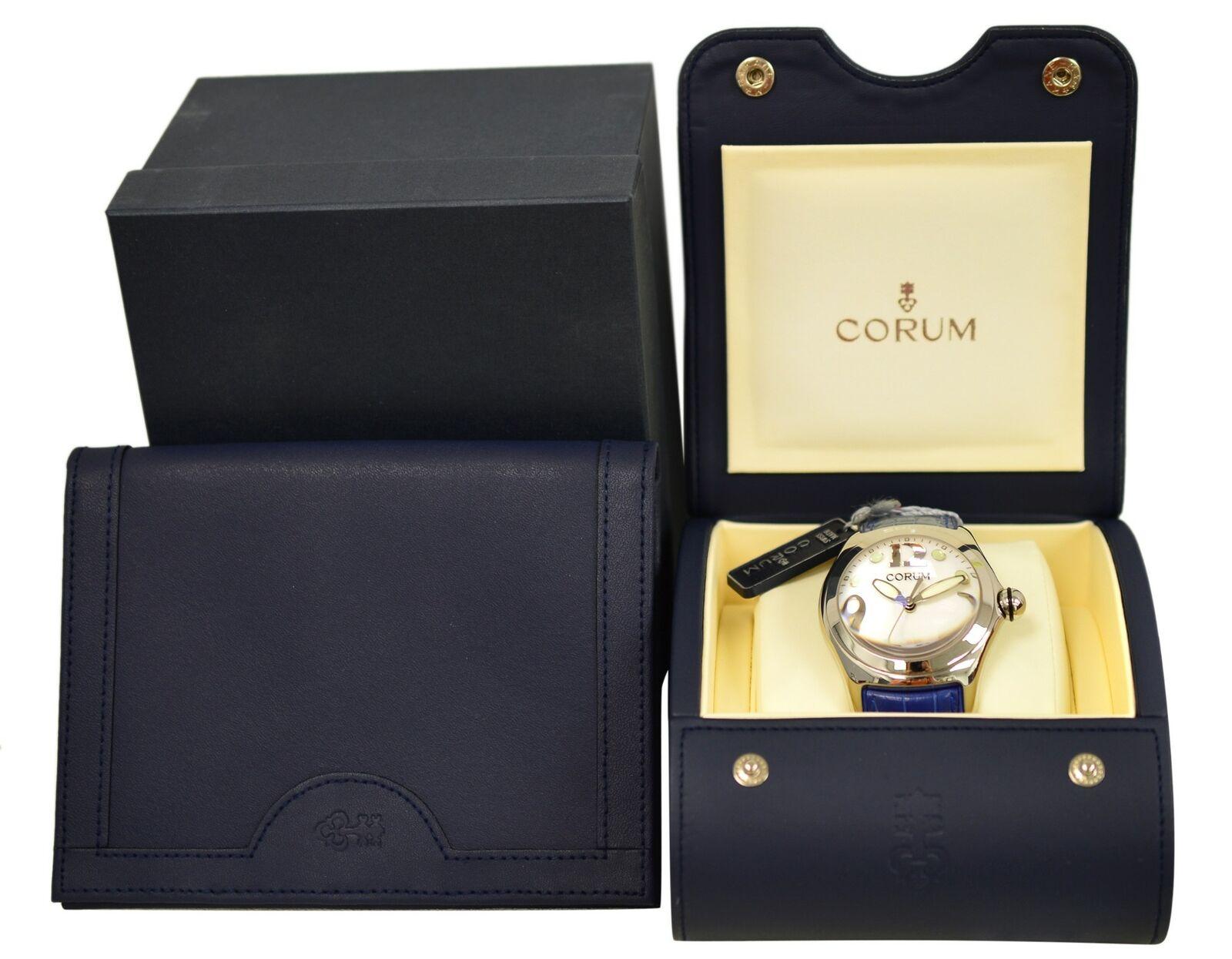 Men's Corum Bubble 163.150.20 0F02 Stainless Steel Date Quartz Watch For Sale 1