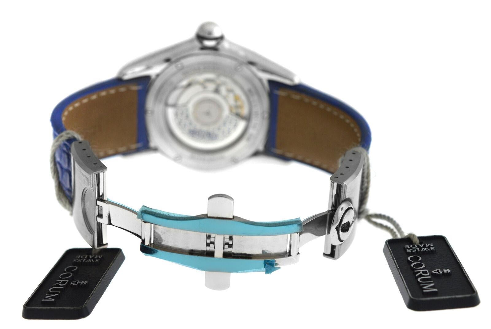 Men's Corum Bubble 82.150.20 0F06 Stainless Steel Date Automatic Watch For Sale 3