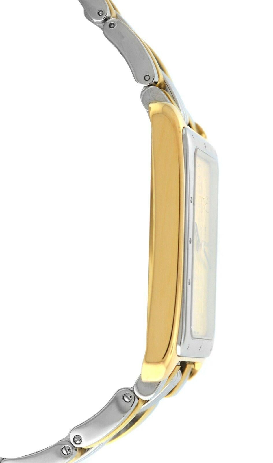 Brand	Corum
Model	Ingnot 64.400.21
Gender	Mens
Condition	Pre-owned
Movement	Swiss Quartz
Case Material	18K Yellow Gold & Stainless Steel
Bracelet / Strap Material	18K Yellow Gold & Stainless Steel
Clasp / Buckle Material	Stainless Steel
Clasp