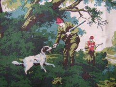 Mens Cotton Hunting & Fishing Print Trousers by Lamb & Sons Size 40 c 1990s