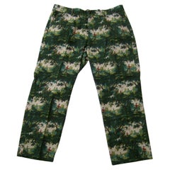 Vintage Mens Cotton Hunting & Fishing Print Trousers by Lamb & Sons Size 40 c 1990s 
