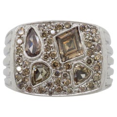 Men's Custom Cut 2.75CTW Chocolate Diamond Ring