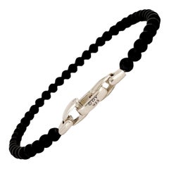 Men's David Yurman Spiritual Beads Bracelet in Sterling Silver with Black Onyx
